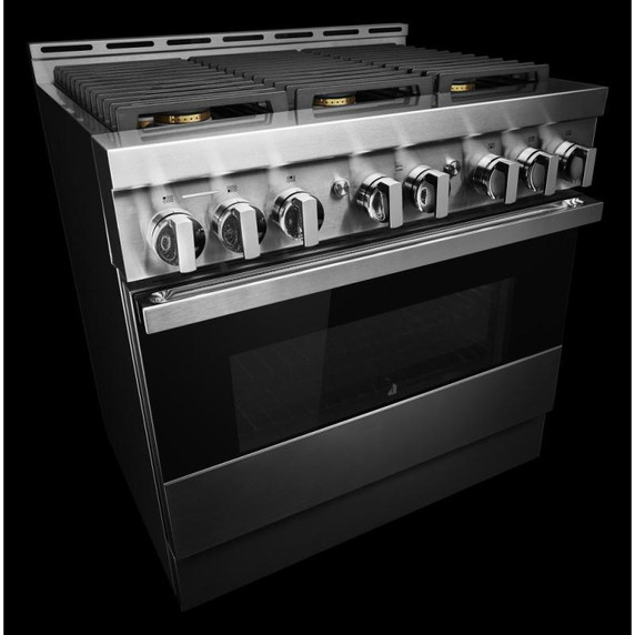 Jennair® 36" NOIR™ Gas Professional-Style Range JGRP436HM