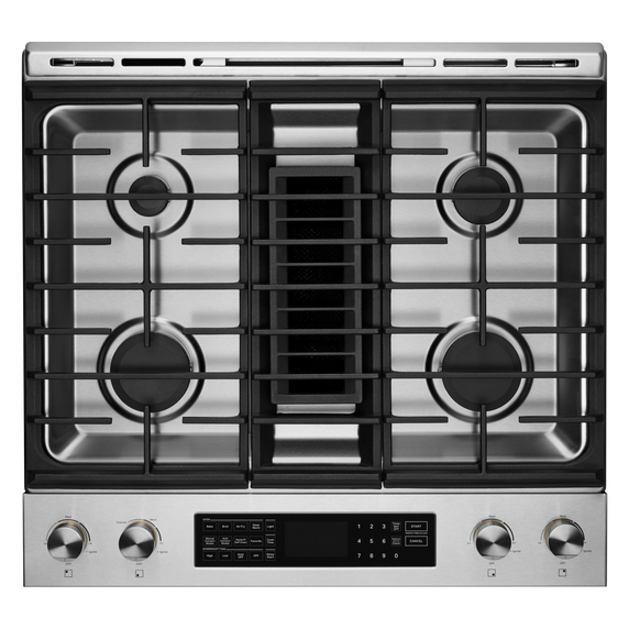 Jennair® RISE™ 30 DUAL-FUEL DOWNDRAFT SLIDE-IN RANGE JDS1750ML