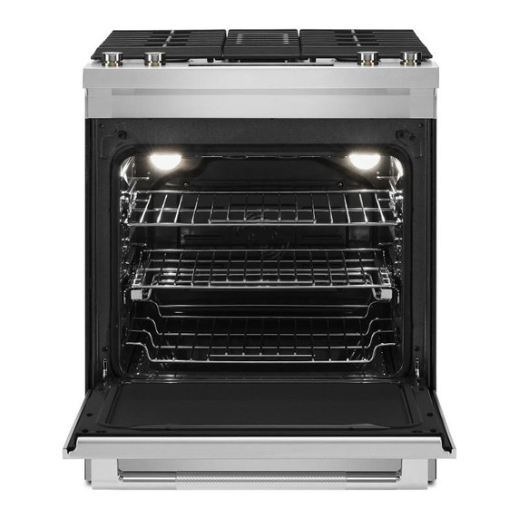 Jennair® 30" Dual-Fuel Downdraft Slide-In Range JDS1750ML
