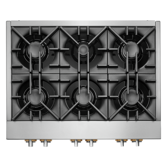 Jennair® 36" RISE™ Gas Professional-Style Rangetop JGCP436HL