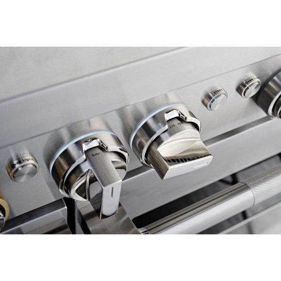Jennair® 48" RISE™ Dual-Fuel Professional-Style Range with Chrome-Infused Griddle JDRP548HL