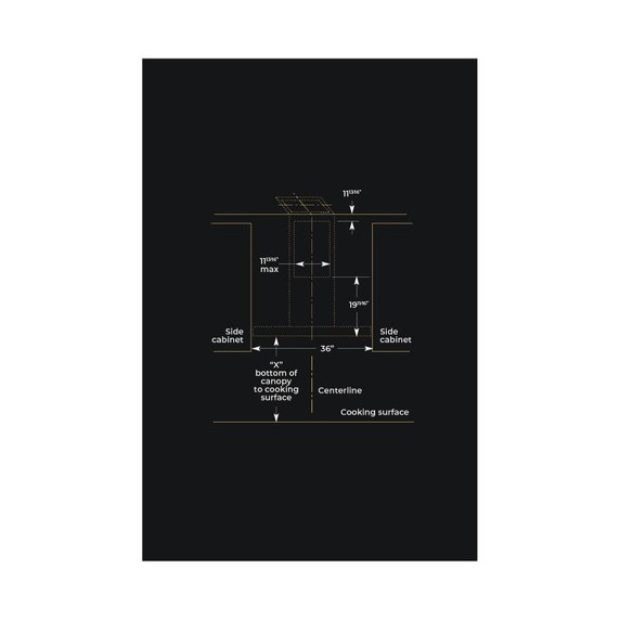 Jennair® 36" Recirculating Wall-Mount Hood JVR0436HS
