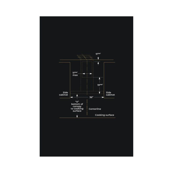 Jennair® 36" Recirculating Wall-Mount Hood JVR0436HS