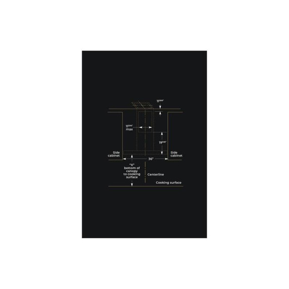 Jennair® 36" Recirculating Wall-Mount Hood JVR0436HS