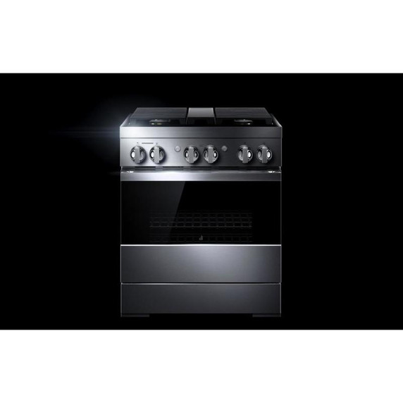Jennair® 30" NOIR™ Dual-Fuel Professional-Style Range JDRP430HM