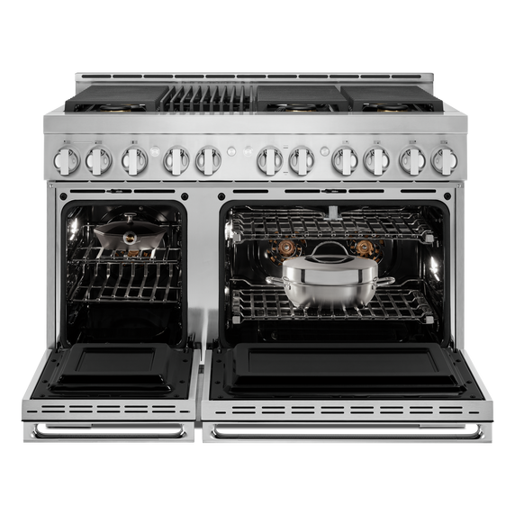 Jennair® NOIR™ 48 Gas Professional-Style Range with Grill JGRP648HM