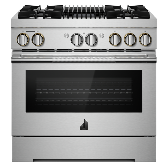 Jennair® RISE™ 36 Dual-Fuel Professional Range with Gas Grill JDRP636HL