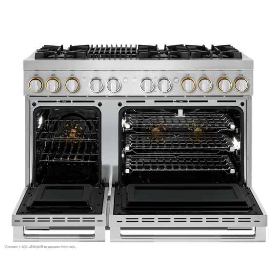 Jennair® RISE™ 48 Dual-Fuel Professional-Style Range with Grill JDRP648HL