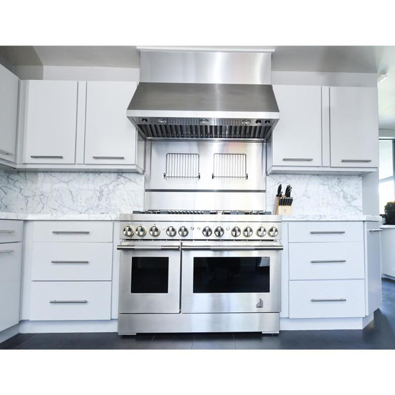 Jennair® RISE™ 48" Dual-Fuel Professional Range with Gas Grill JDRP648HL Jennair® RISE™ 48" Dual-Fuel Professional Range with Gas Grill JDRP648HL