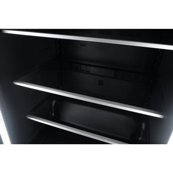 Jennair® NOIR™ 24" Under Counter Glass Door Refrigerator, Right Swing JUGFR242HM