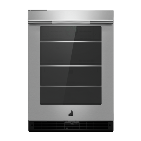 Jennair® RISE™ 24  Under Counter Glass Door Refrigerator, Left Swing JUGFL242HL