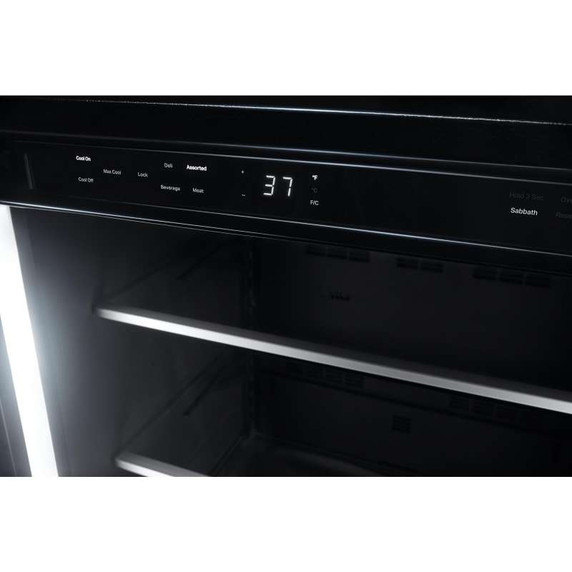 Jennair® RISE™ 24"  Under Counter Glass Door Refrigerator, Left Swing JUGFL242HL