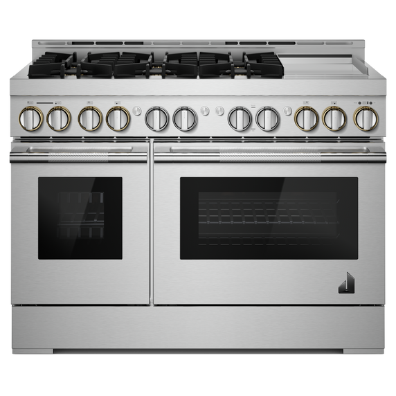 Jennair® 48 RISE™ Gas Professional-Style Range with Chrome-Infused Griddle JGRP548HL