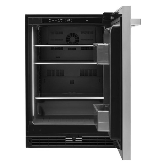 Jennair® NOIR™ 24" Under Counter Solid Door Refrigerator, Right Swing JURFR242HM