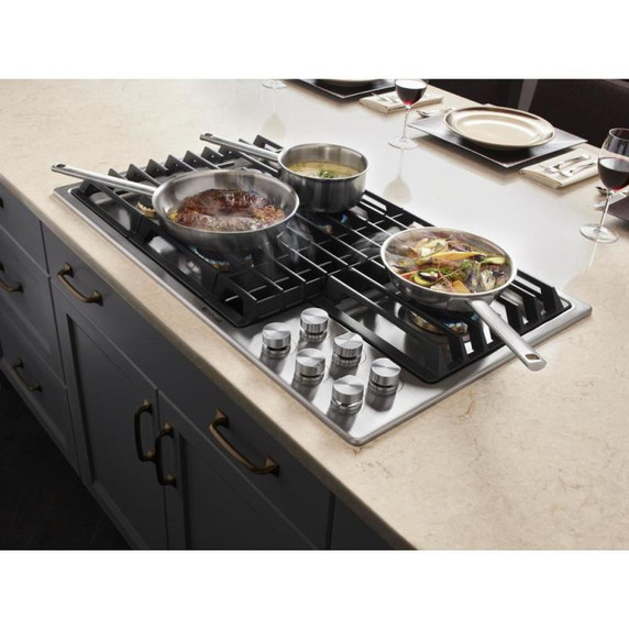 Jennair® 36” JX3™ Gas Downdraft Cooktop JGD3536GS