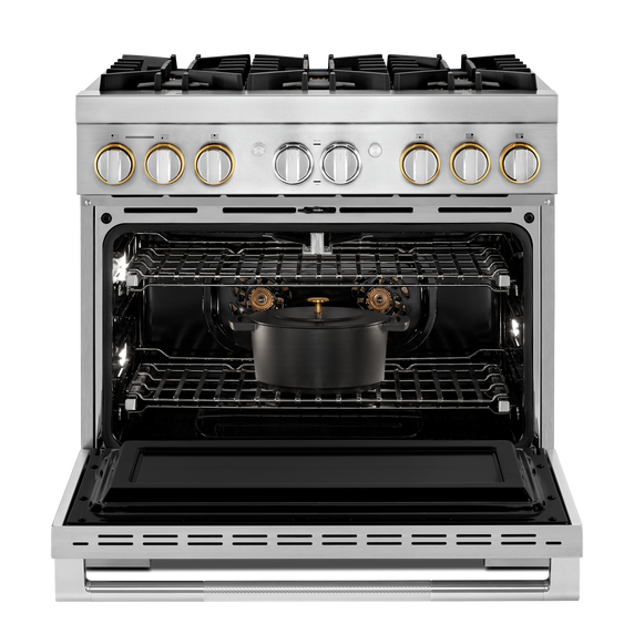 Jennair® RISE™ 36 Dual-Fuel Professional Range JDRP436HL