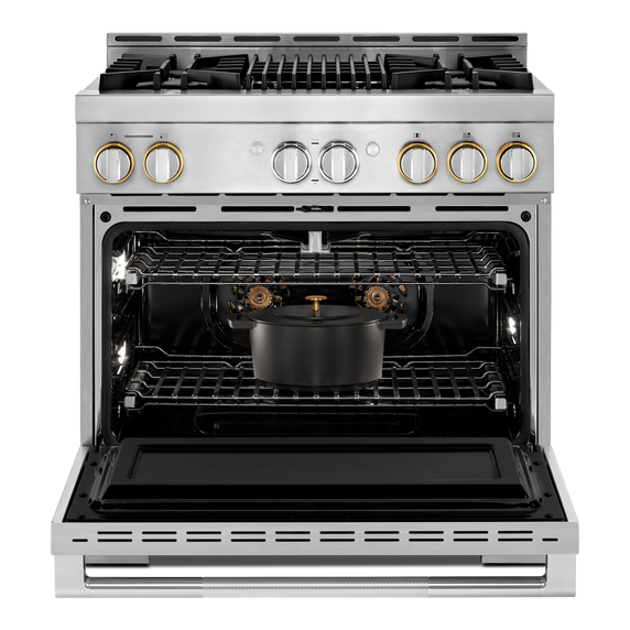 Jennair® RISE™ 36 Gas Professional-Style Range with Grill JGRP636HL