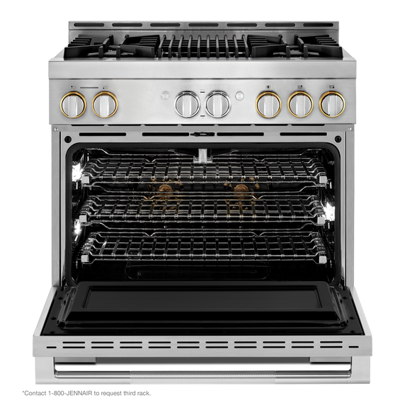 Jennair® RISE™ 36 Gas Professional-Style Range with Grill JGRP636HL