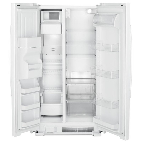 Amana® 33-inch Side-by-Side Refrigerator with Dual Pad External Ice and Water Dispenser ASI2175GRW