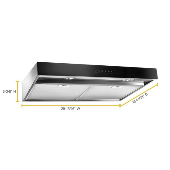 Whirlpool® 30" Range Hood with Boost Function WVU57UC0FS