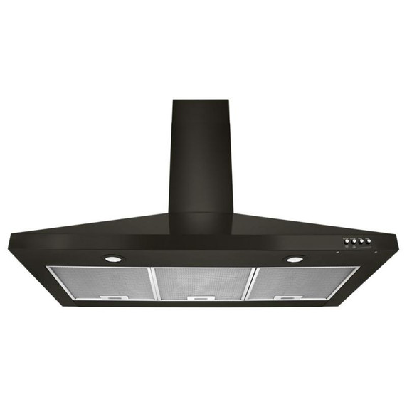 Whirlpool® 30" Contemporary Black Stainless Wall Mount Range Hood WVW53UC0HV Whirlpool® 30" Contemporary Black Stainless Wall Mount Range Hood WVW53UC0HV