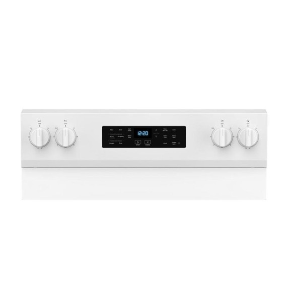 Whirlpool® 30-inch Energy Star Electric Range with Air Cooking Technology, No Preheat Air Fry and Air Baking and Self Clean YWFES5030RW