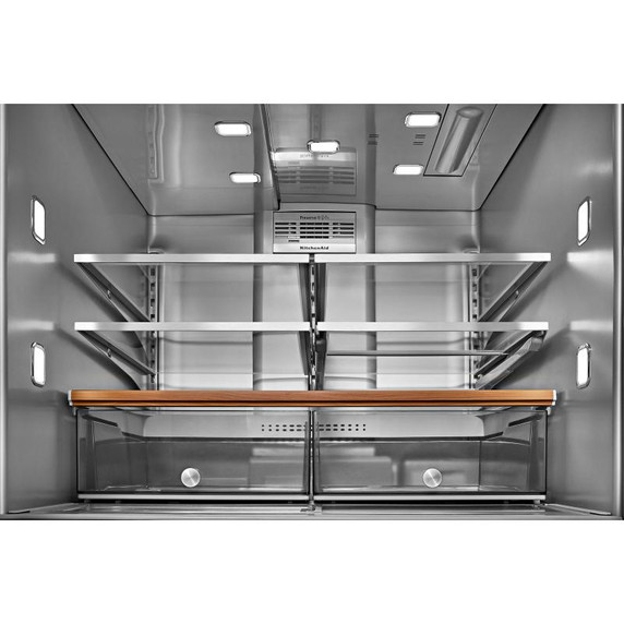 Kitchenaid® 26.2 Cu. Ft. Multi-Door French Door Refrigerator with Platinum Interior KRMF536RPS
