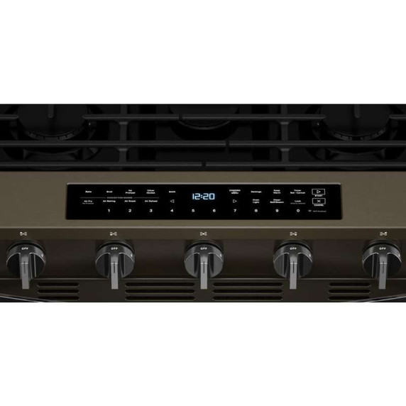 Whirlpool® 30-inch Smart Slide In Gas Range with Air Cooking Technology, No Preheat Air Fry, Steam/Self Clean and High Speed Preheat WSGS7530RV