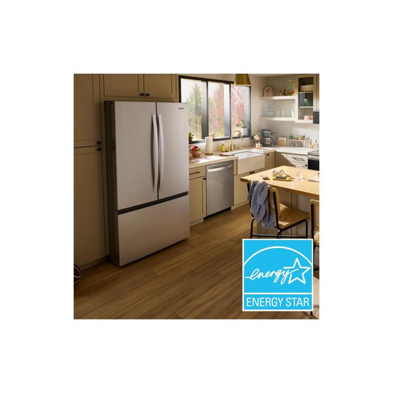 Whirlpool® 36-Inch French Door Refrigerator with Interior Water Dispenser - 31 cu. ft. WRFF3336SZ
