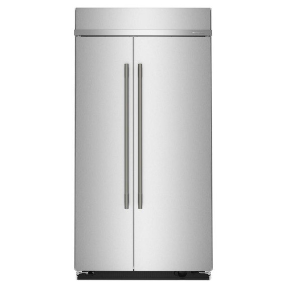 Kitchenaid® 25.5 Cu. Ft. 42" Built-In Side-by-Side Refrigerator with Platinum Interior KBSN742SPS