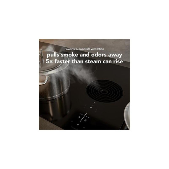 Kitchenaid® 36-inch NextGen Induction Downdraft Cooktop with Bridge XL Even-Heat™  Zone KCID936SBL