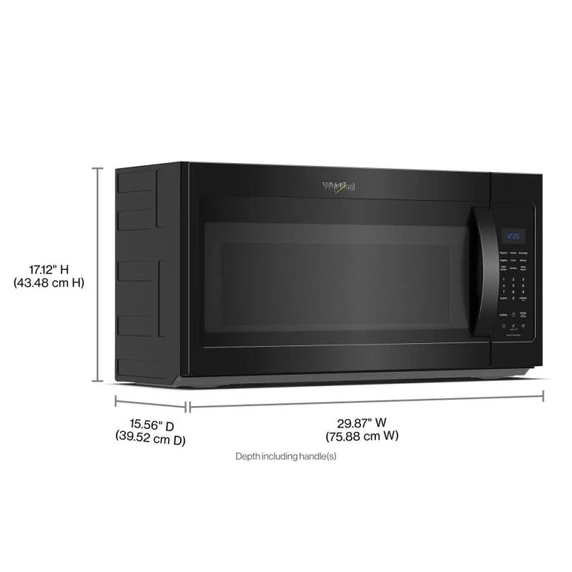 Whirlpool® 1.9 cu ft. Over the Range Microwave with Sensor Cooking Technology - 900 Watts YWMMS3230SB