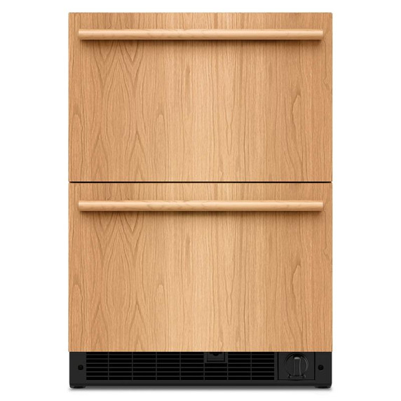 Kitchenaid® 24" Panel-Ready Undercounter Double-Drawer Refrigerator/Freezer KUCT524SPA