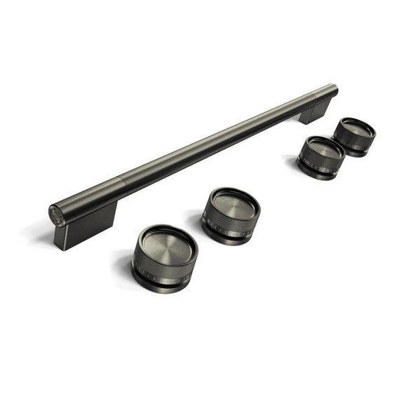 Black Ore Handle and Knob Hardware Accessory Kit for KitchenAid® Slide-In Convection Electric Range W11773969