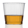 9 oz Rocks Clear Hard Plastic Fluted Tumbler Cup, 12 Packs of 20 (240/Case)