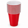 Solex 16 oz red party cups, stack of 12 cups