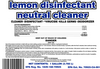 One Step Lemon Disinfectant & Neutral pH All Purpose Cleaner, Concentrated, 1 Gallon (4/Case)