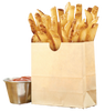 A-3 Snack Sack Natural Grease Resistant Stand Up Bag 3.375x1.75x3.5" (1000/Case)