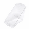 Button Lock Tamper Evident RPET Clear Sandwich Wedge Container, 5/50 (250/Case)