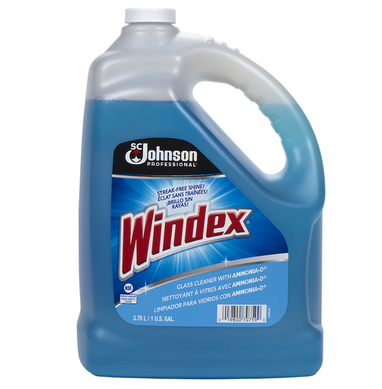 Windex Pro Glass Cleaner with Ammonia-D 1 Gallon (4/Case) - KEVIDKO