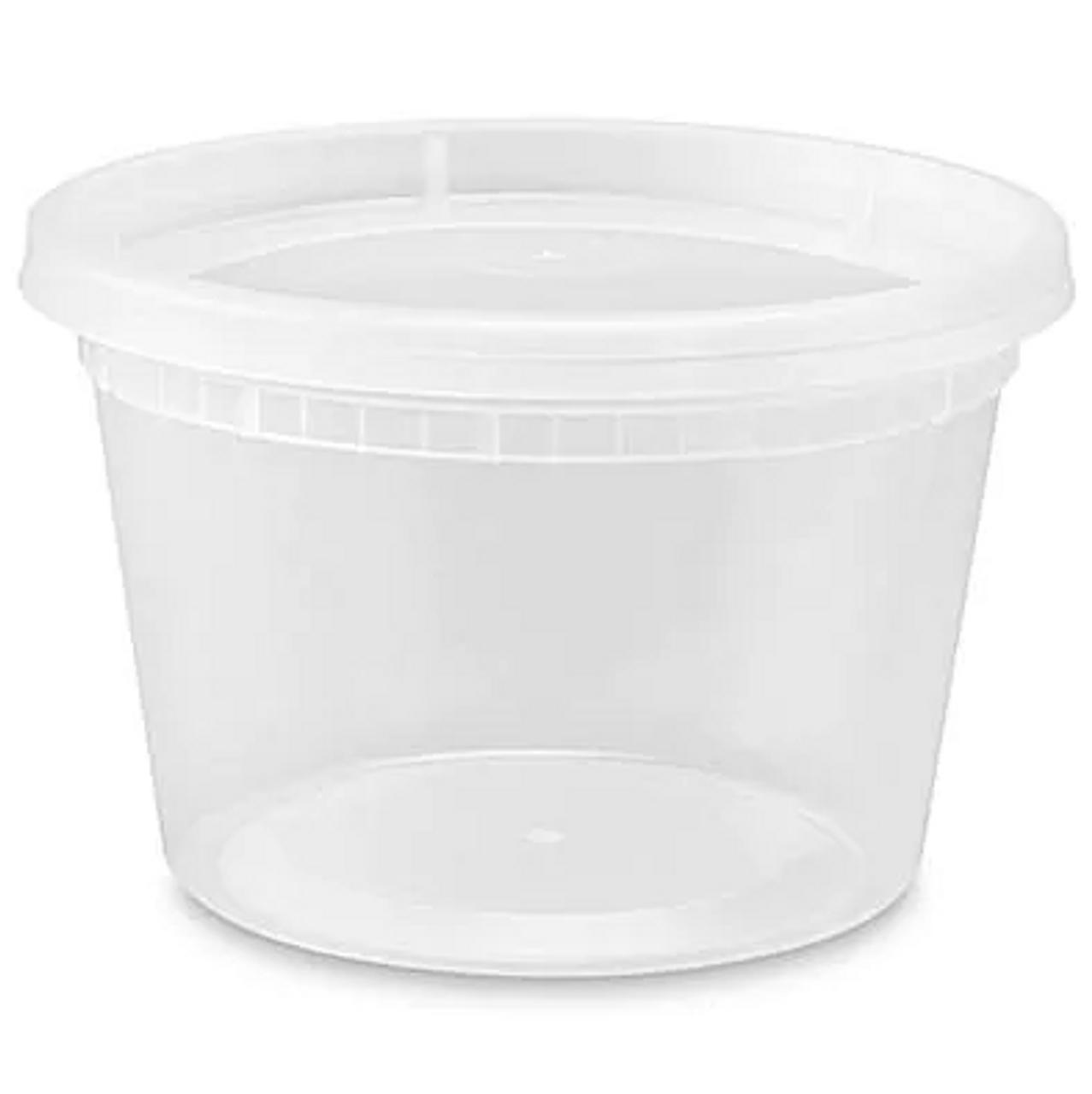 16oz Deli Food Storage Containers with Lid Togo Soup Cup Microwave Saf