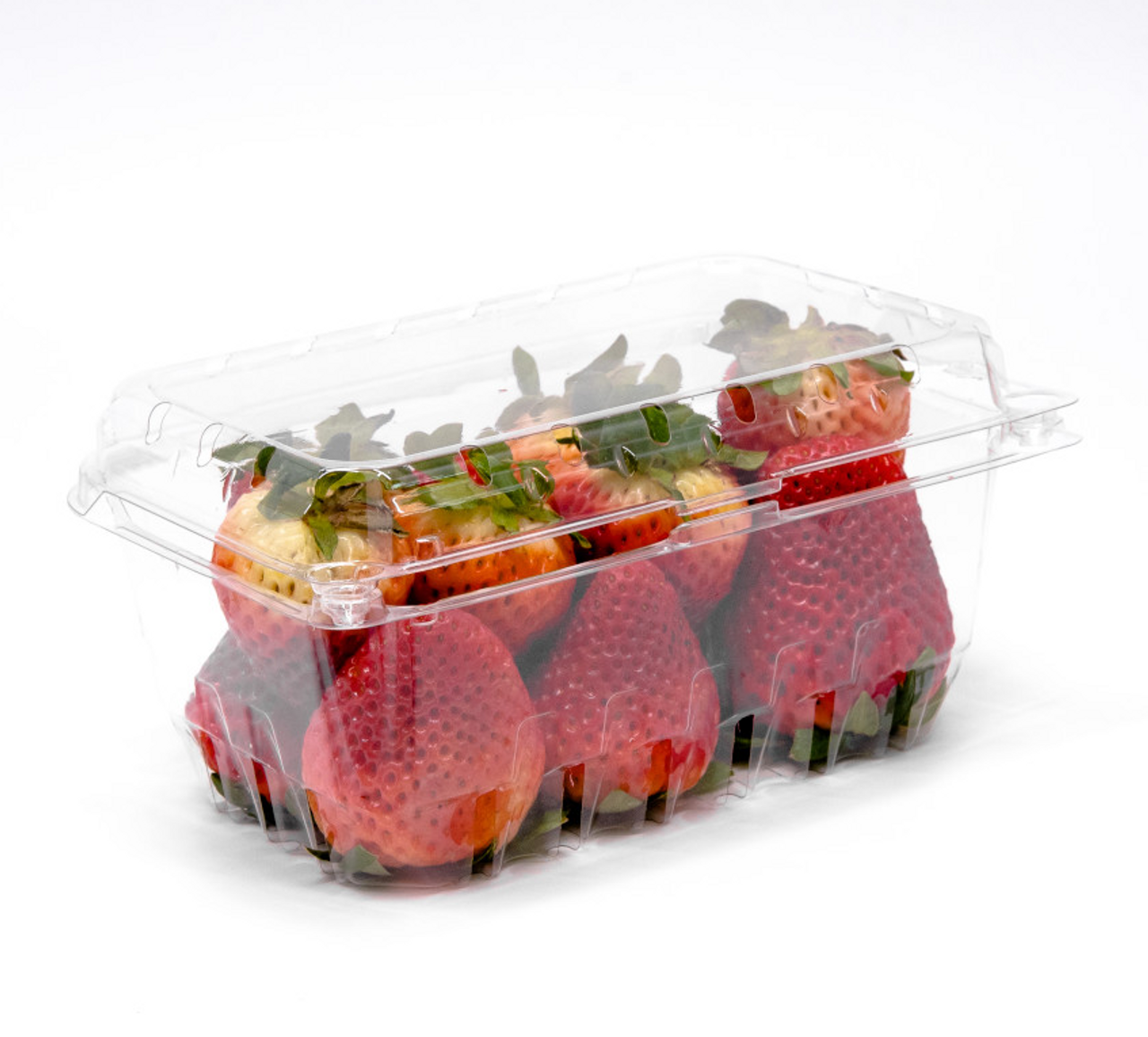 Clear Vented Clamshell Berry Container (1 Qt. & 320/Case)