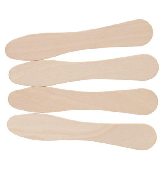 100-Pack Mini Wooden Ice Cream Spoons - 3.9 Inch Disposable Birchwood Dessert Spoons For Parties