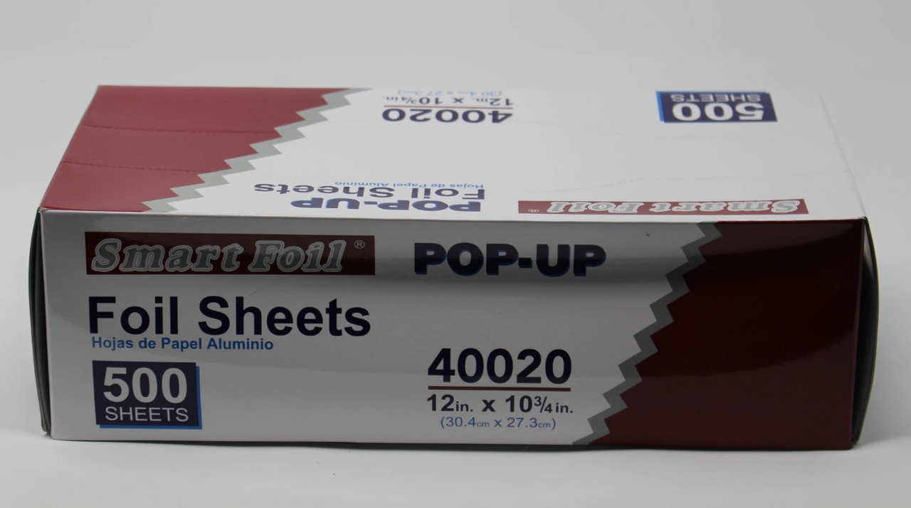 Pop-Up Interfolded Aluminum Foil Sheets in Silver, 500/Box