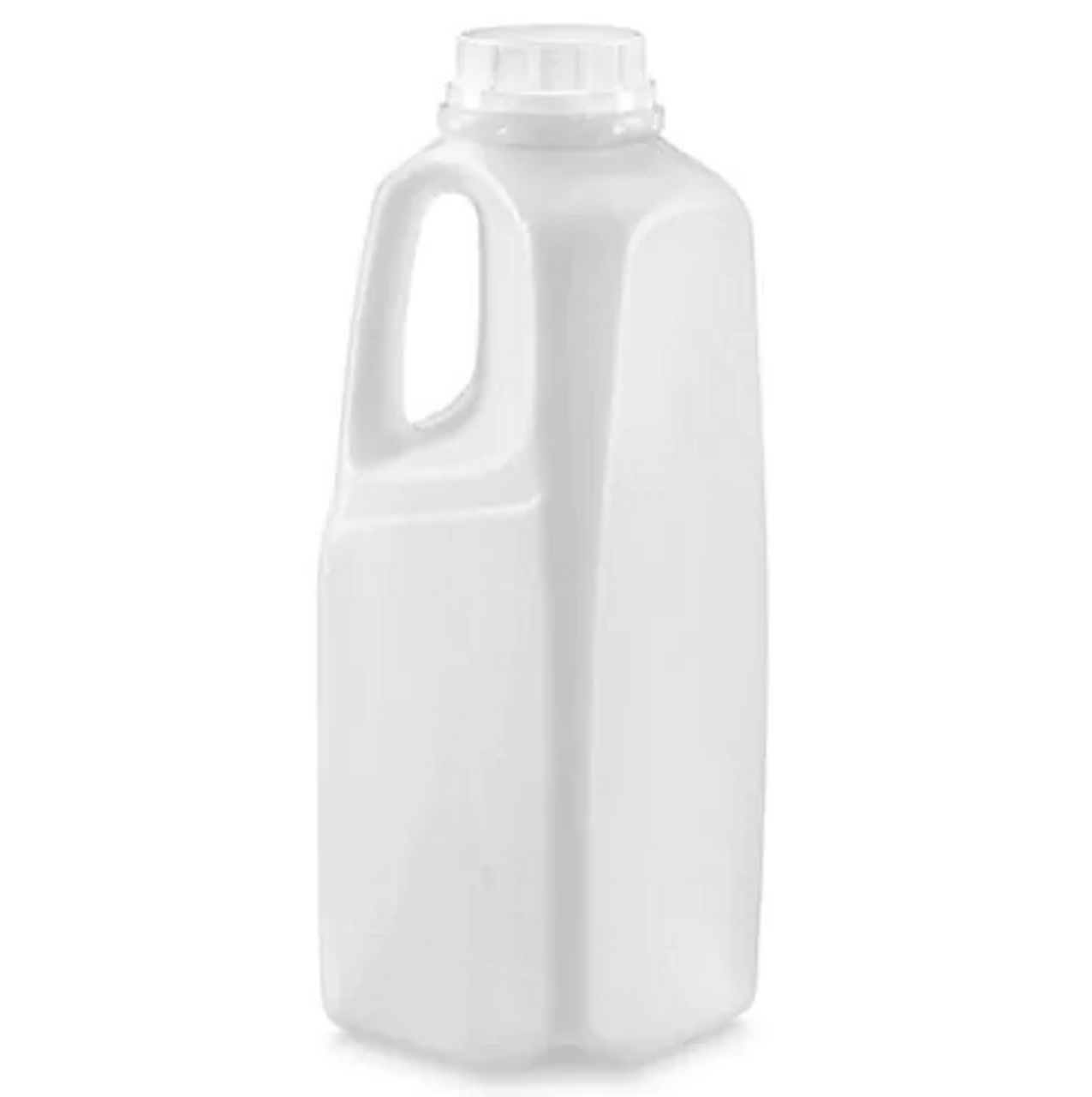 Stock Your Home Liter Glass Milk Bottles (2 Pack) - 32-Oz Milk Jars with  Lids