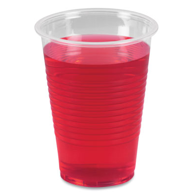 Ribbed Plastic Water Cups
