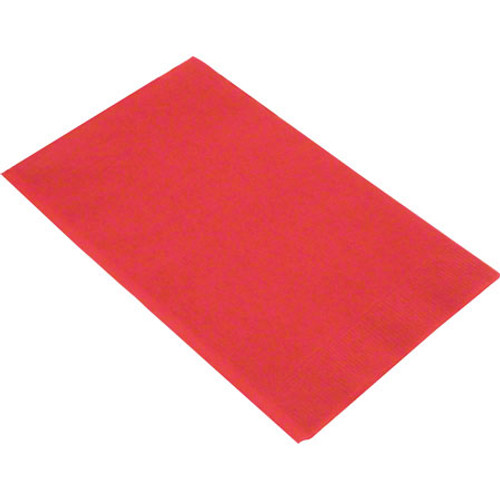 2 Ply Red Dinner Napkins , 15x17 1/8 Fold, 20 Packs of 50 (1000/Case)