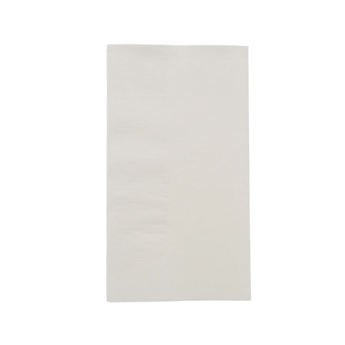 White 15x17" 2 Ply Premium Dinner Napkin, 8 Packs of 125 (1000/Case)