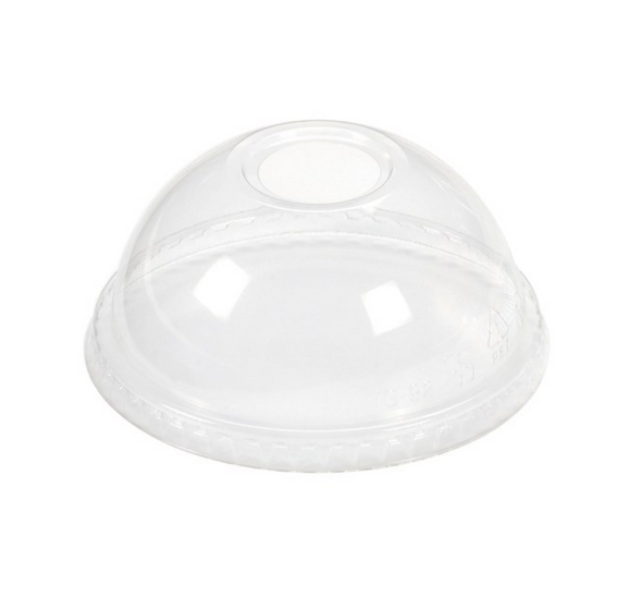 Dome PET Lid without Hole for Parfait Cups - 500/Case