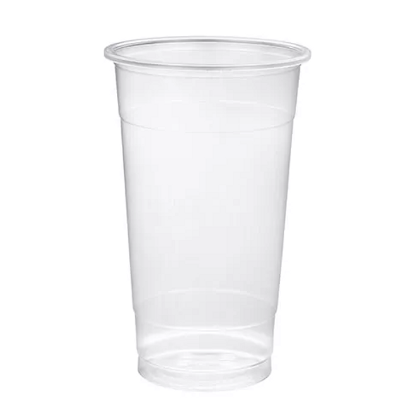 Solex 95mm 22/24 oz Clear PP Plastic Boba Cup (700ml) (1000/Case)